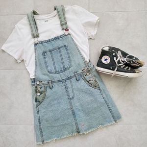 Brandy Melville Denim Overall Dress